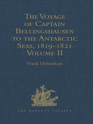 cover image of The Voyage of Captain Bellingshausen to the Antarctic Seas, 1819-1821